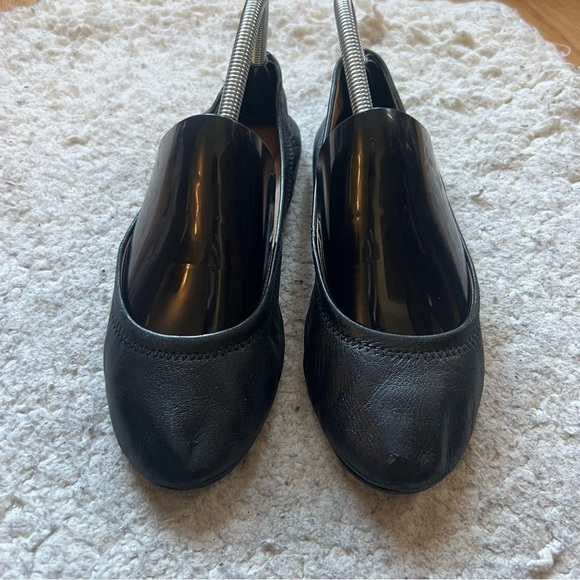 Lucky Brand Solid Black Leather Erin BALLET FLAT SZ 8 - Picture 2 of 10